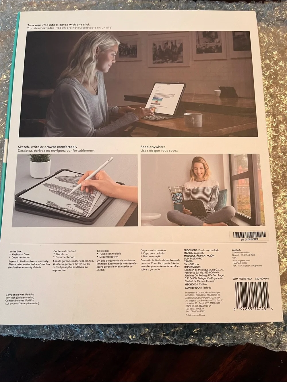 Tablet Keyboard Slim Folio Pro iPad Pro 12.9 - inch (3rd generation) Bluetooth